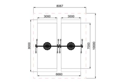 Double Basket Swing Round Playground Equipment