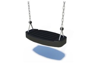 8049957 - KATJA SEAT, CW SS CHAINS 6MM, BLACK STEEL METAL PLAYGROUND EQUIPMENT