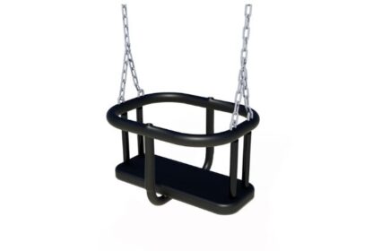 8049960 - Kiddy Seat, Cw Ss Chains, 6Mm, Black (1) Steel Metal Playground Equipment