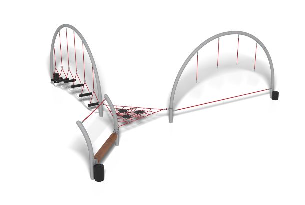 Nrg North Peak 8079845 - Nrg North Peak (Red Rope) (1) Metal Steel Playground Equipment