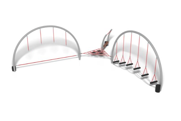 Nrg North Peak 8079845 - Nrg North Peak (Red Rope) (1) Metal Steel Playground Equipment