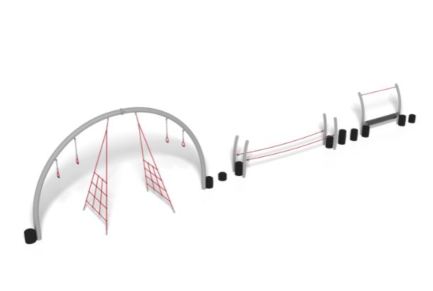 Nrg Mont Blanc 8079911 - Nrg Mont Blanc (Red Rope) (1) Steel Metal Playgrouind Equipment