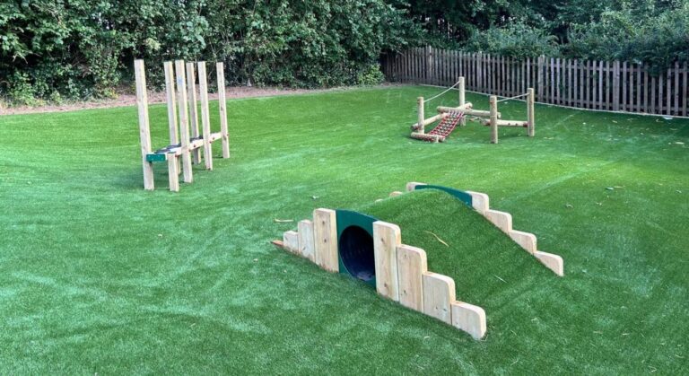 Early Years Trim Trail & Artificial Grass Playground Equipment