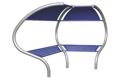8019558 - 2 Cell Bar Seat Meeting Point (1) Metal Playground Equipment