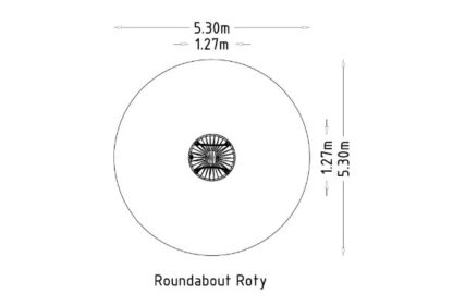 8049495 - Roty Inclusive Roundabout (1) Steel Metal Playground Equipment