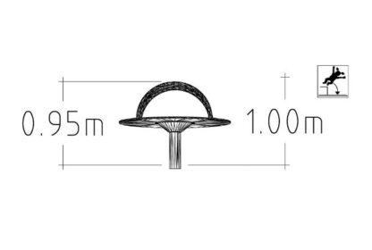 8049495 - Roty Inclusive Roundabout (1) Steel Metal Playground Equipment