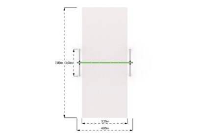 8057789 - Omega Base Module For 2 Seat Frame (1) Steel Metal Playgroune Equipment