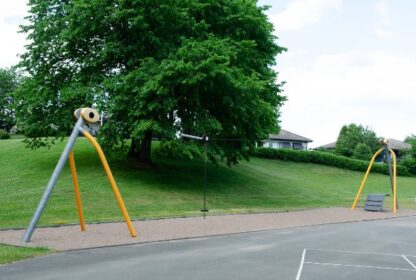 8064713 - Mantis Zipwire (20M) With Ramp (C) (1) Steel Metal Playground Equipment