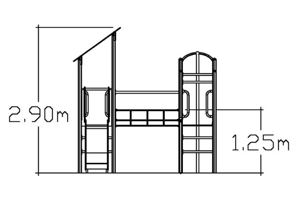 Unimini Elara 8105655 - Unimini Elara (Steel) Natural (1) Metal Playground Equipment