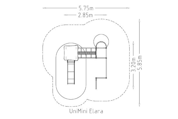Unimini Elara 8105655 - Unimini Elara (Steel) Natural (1) Metal Playground Equipment