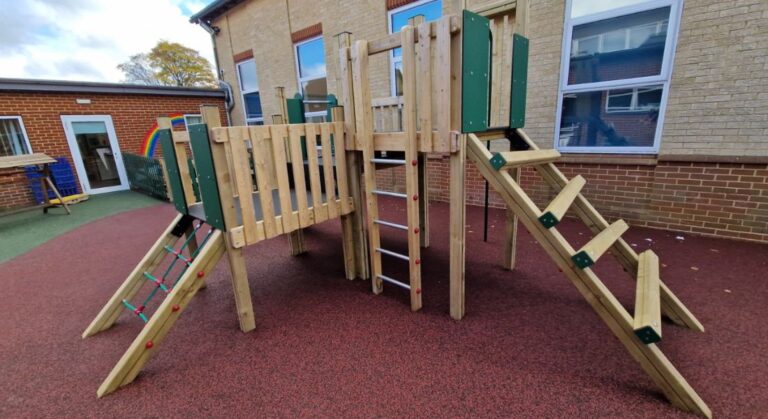 Bespoke Windermere Activity Centre Playground Equipment & Weptour Safety Surface
