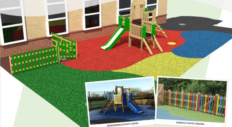 Bespoke Windermere Activity Centre Playground Equipment & Weptour Safety Surface Design