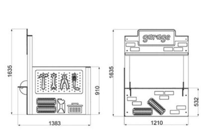 Garage Playtown Panel Roleplay Playground Equipment