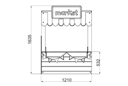 Market Playtown Panel Roleplay Playground Equipment