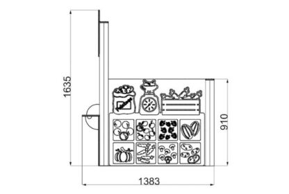 Market Playtown Panel Roleplay Playground Equipment