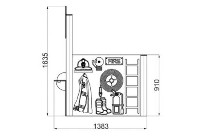 Fire Station Playtown Panel Roleplay Playground Equipment