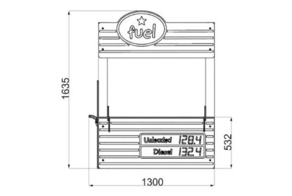 Fuel Station Playtown Panel Roleplay Playground Equipment
