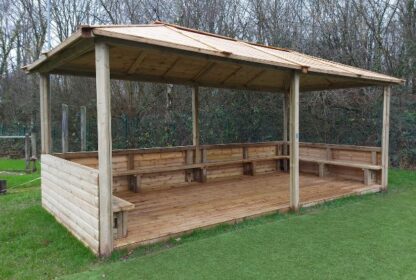 Hipped Roof Shelter Outdoor Classroom Playground Equipment