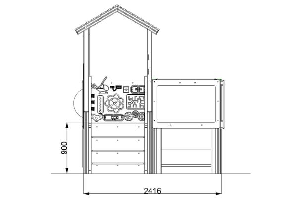 Bumblebee Play Tower Bumblebee Play Tower Sen Inclusive Playground Equipment