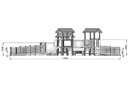 Jigx603 - Butterfly Play Tower Inclusive Playground Equipment