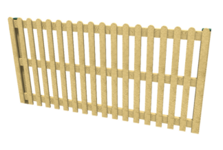 PF105 - TIMBER PALISADE FENCING (1.2M) Playground Equipment