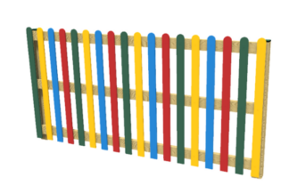 MULTI-COLOURED PLAYTEC FENCING (1.2M) Playground Equipment