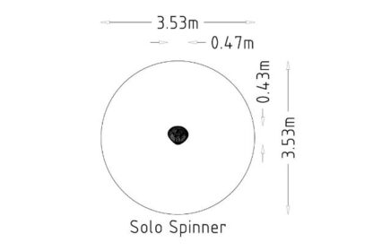 Solo Spinner Steel Metal Playground Equipment