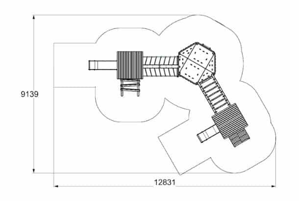 Krakatoa Krakatoa Jigsaw Tower Playground Equipment