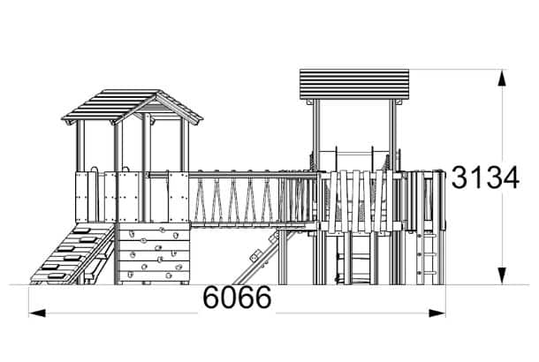 Krakatoa Krakatoa Jigsaw Tower Playground Equipment