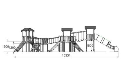 Vesuvius Jigsaw Tower Playground Equipment