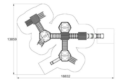 Vesuvius Jigsaw Tower Playground Equipment