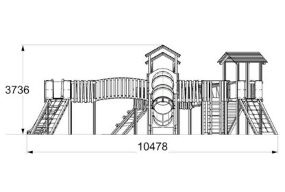 Vesuvius Jigsaw Tower Playground Equipment