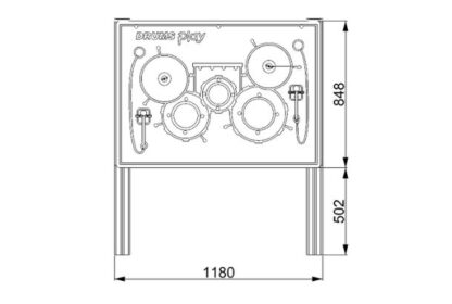 Drum Kit Playboard Sensory Inclusive Playground Equipment