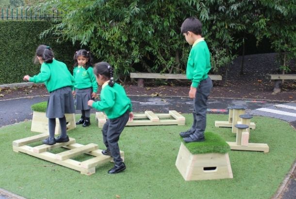 Abc Blocks (Agility, Balance &Amp; Coordination) - Set 0 Abc Blocks (Agility, Balance &Amp; Coordination) – Set 0 Freestanding Trim Trail Playground Equipment