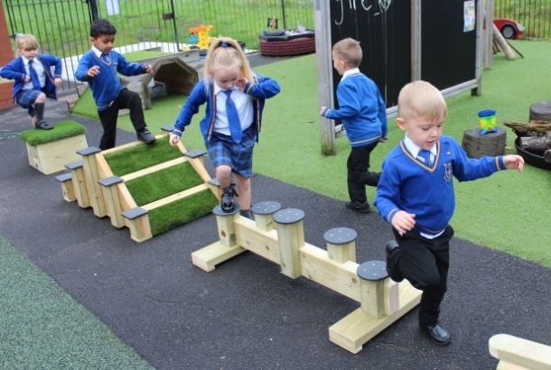 Abc Blocks (Agility, Balance &Amp; Coordination) - Set 0 Abc Blocks (Agility, Balance &Amp; Coordination) – Set 0 Freestanding Trim Trail Playground Equipment