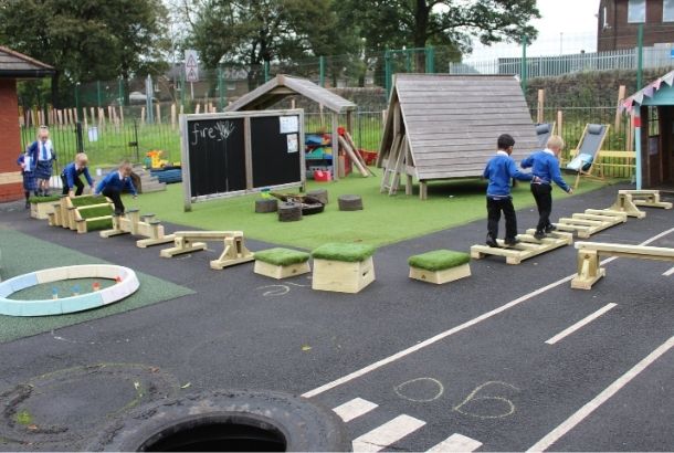 Abc Blocks (Agility, Balance &Amp; Coordination) - Set 0 Abc Blocks (Agility, Balance &Amp; Coordination) – Set 0 Freestanding Trim Trail Playground Equipment