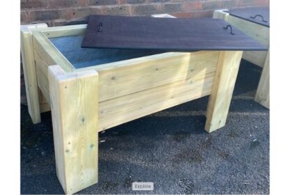 Sand Table With Lid Freestanding Playground Equipment