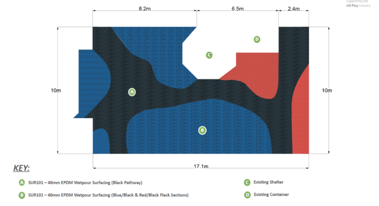 Ysgol Bryn Collen Wetpour Safety Surfacing (1) Design