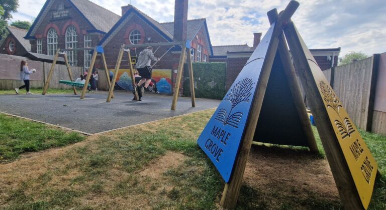 Teepee and Inclusive Swings Playground Equipment