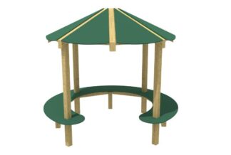 Parasol Bench Playground Equipment