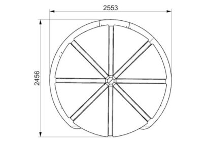 Parasol Bench Playground Equipment