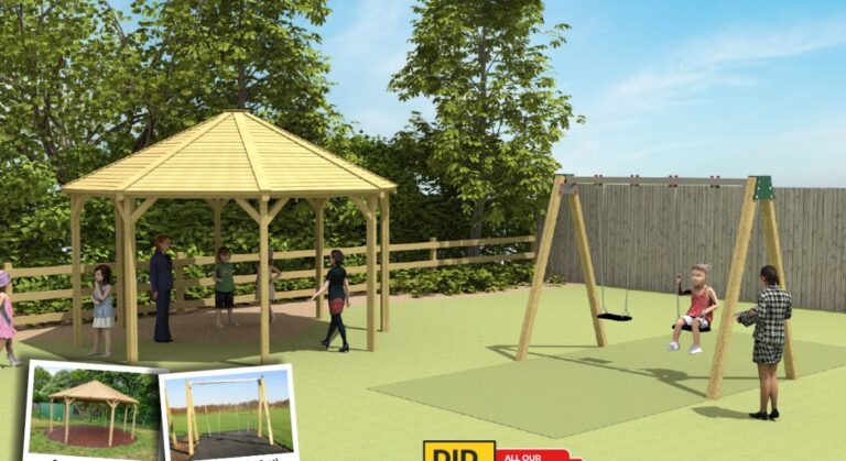 Octavia Canopy & Swings Playground Equipment Design