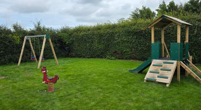 Bespoke tower, cradle spring and spring rider play ground equipment