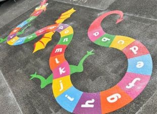 Letter Games Thermoplastic Playground Markings