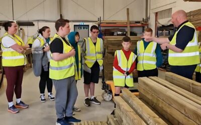 School Children Tour Factory Week Before New Playground Delivery