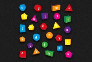 3D Alpha Shapes Thermoplastic Playground Marking