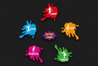 Splash Active Zone Thermoplastic Playground Marking