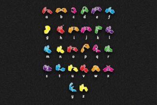 British Sign Language Alphabet Thermoplastic Playground Marking