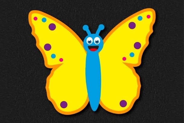 Butterfly Butterfly Thermoplastic Playground Marking
