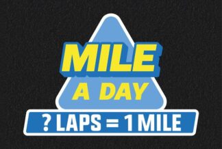 Daily Mile - Laps = 1 Mile (Key) Thermoplastic Playground Marking